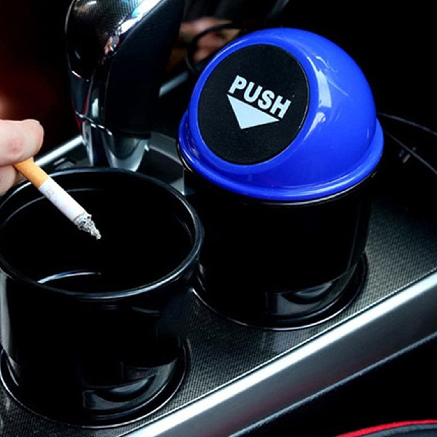 Car trash bin holder with secure fit and easy access Car trash bin holder with secure fit and easy access
